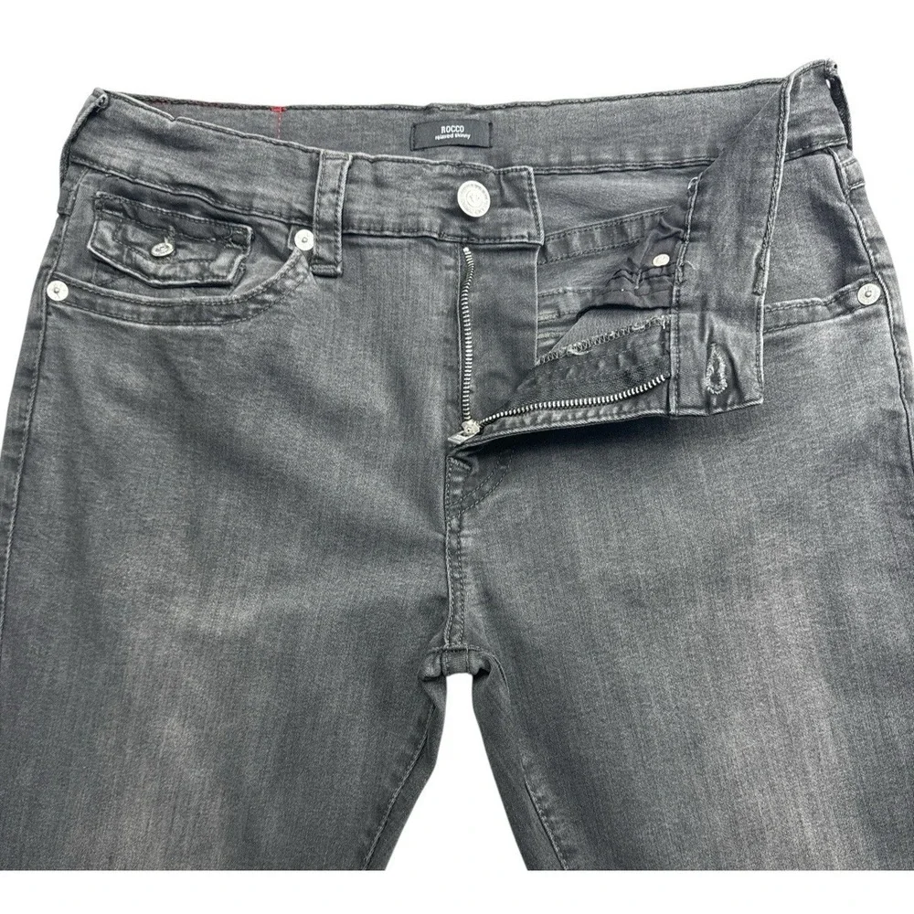 True Religion Rocco Relaxed Skinny‎ Jeans Flap Pockets Size 36 Style 106701